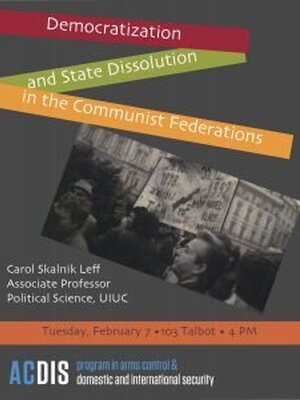 Poster for Democratization and State Dissolution in the Communist Federations