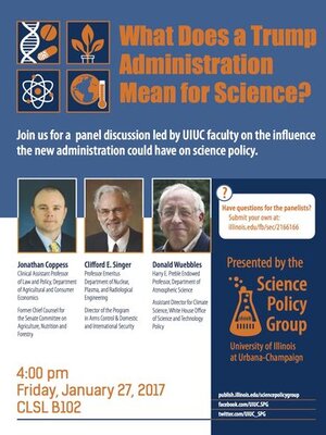 Poster for What the Trump Administration Means for Science