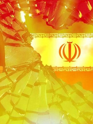 Trump superimposed by Iranian flag
